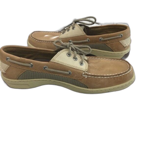 Sperry Shoes Men’s Size 10.5W Color Beige Billfish 3-Eye Boat Shoe
